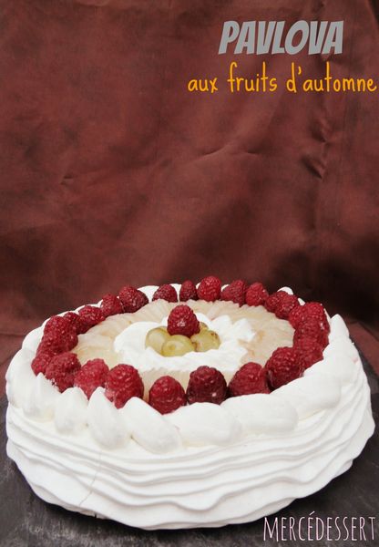 Pavlova aux fruits d'automne (sans gluten)