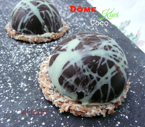 Dôme kiwi coco