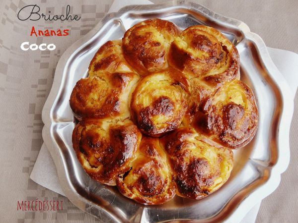 Brioche ananas coco façon chinois