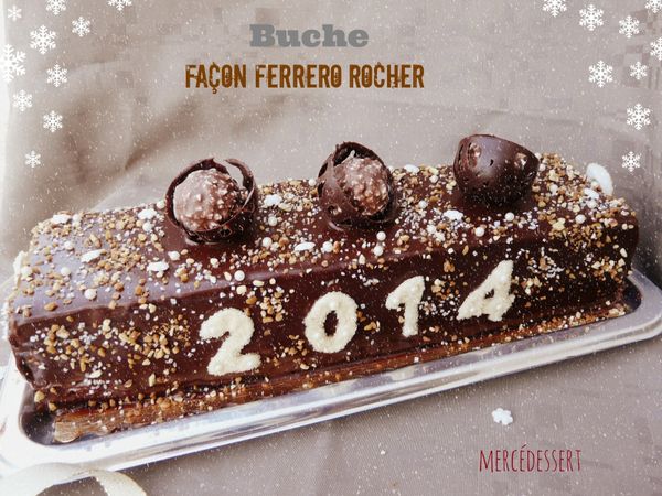 Bûche façon ferrero rocher