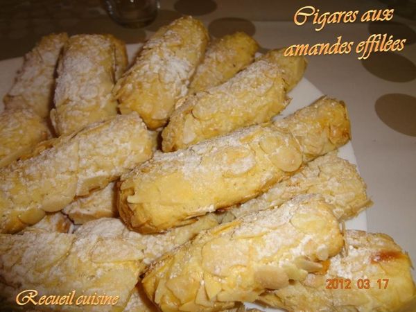 Cigares aux amandes effilées