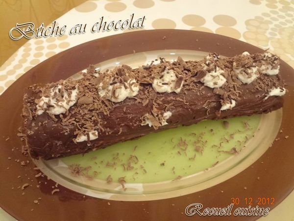 Bûche au chocolat