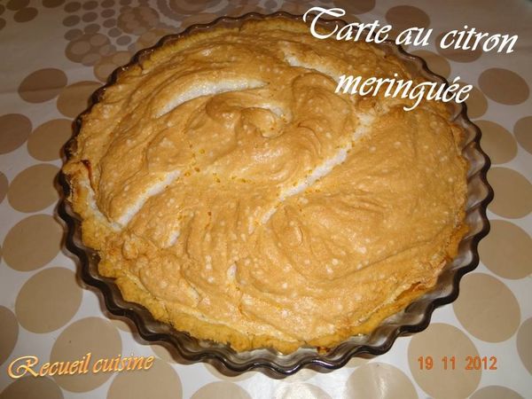 Tarte au citron meringuée