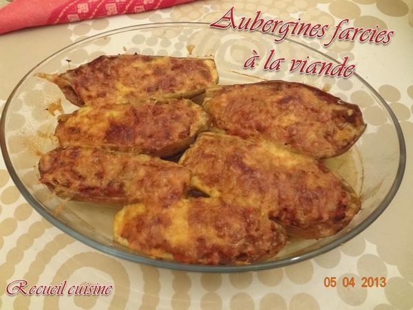 Aubergines Farcies à la Viande