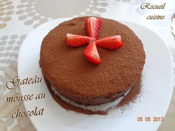Gâteau mousse au chocolat