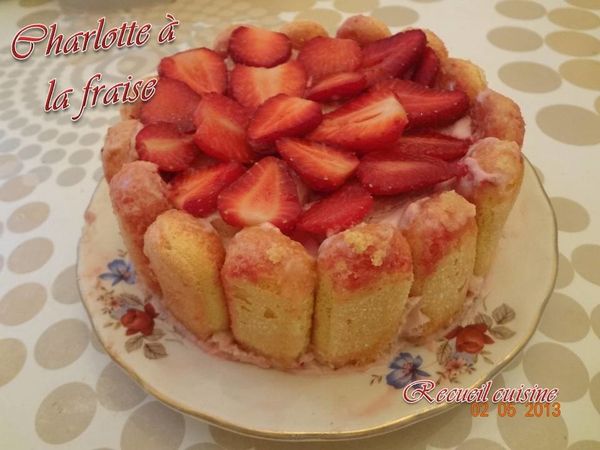 Charlotte à la fraise
