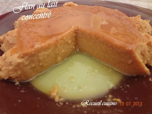 Flan au lait concentré
