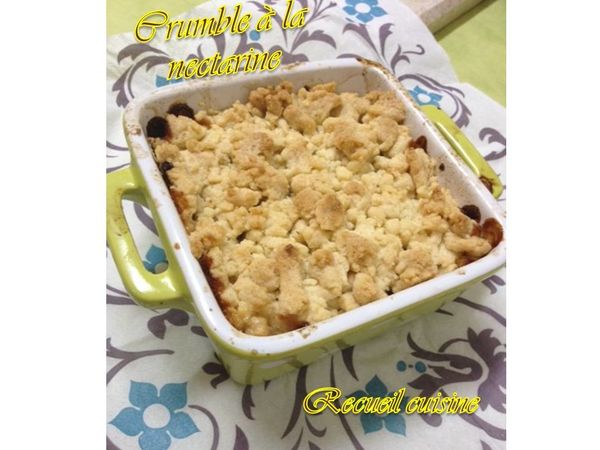 Crumble à la nectarine