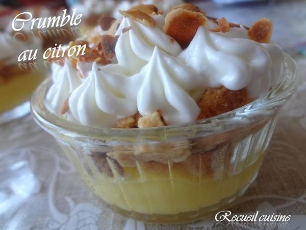 Crumble au citron