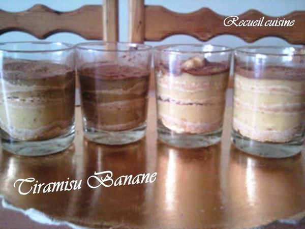 Tiramisu biscuits - bananes