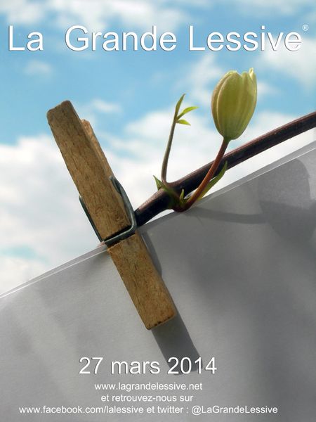 LA GRANDE LESSIVE REVIENT LE JEUDI 27 MARS 2014