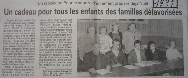 Pour le Sourire d'un Enfant, un cadeau pour Noël