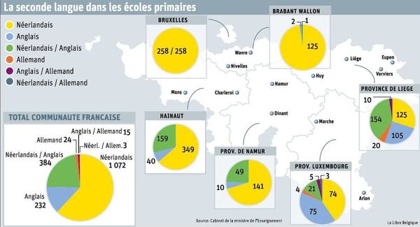 Wallonie : Le néerlandais, de loin la principale seconde langue