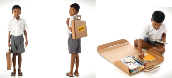 Des cartons upcyclés pour améliorer le quotidien des écoliers indiens