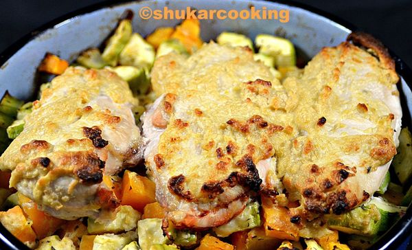 Poulet en croûte d’houmous