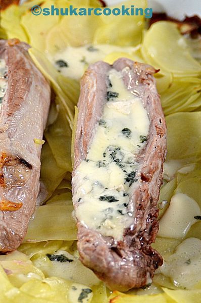 Filet mignon au roquefort