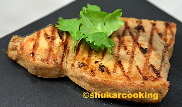 Espadon au barbecue mariné à l’asiatique