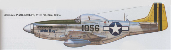 mustang P51-K CHINE