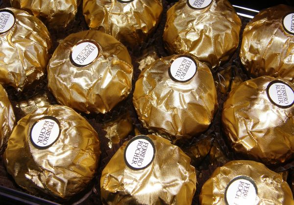 muffins aux Ferrero Rocher