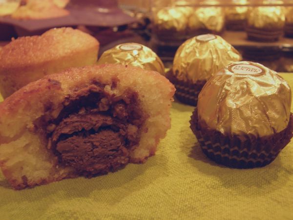 muffins aux Ferrero Rocher