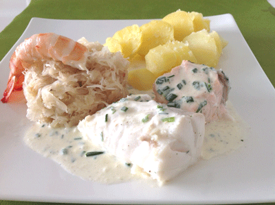 Choucroute aux 2 poissons
