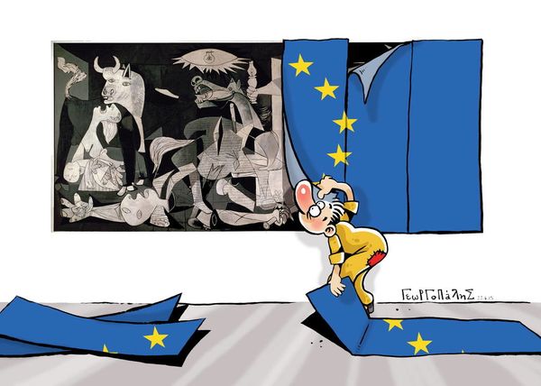 illustration du caricaturiste grec Georgopoulis