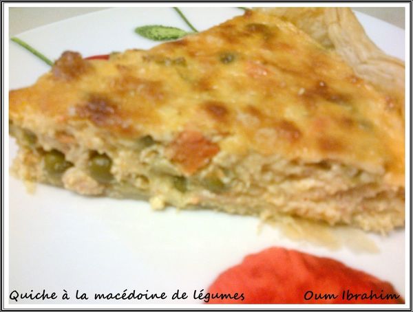 Quiche à la macédoine de légumes