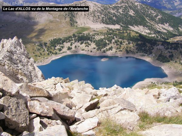 LAC D' ALLOS - MONTAGNE de l' AVALANCHE - L' ETE