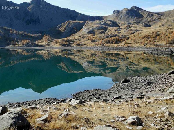lac d'allos en Automne