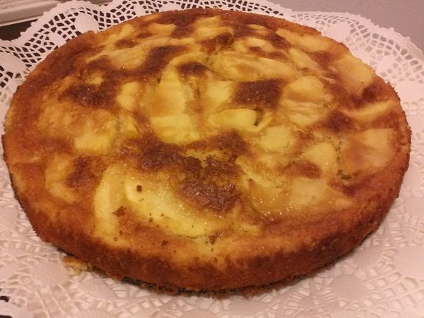 Gateau aux pommes caramel