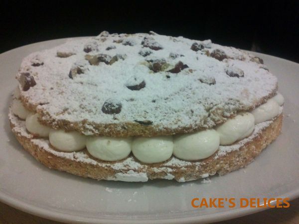 Dacquoise noisette et amandes