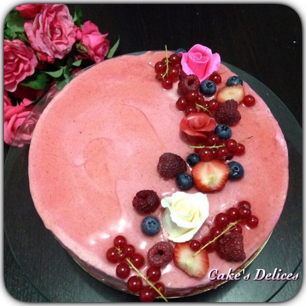 Entremet citron fruits rouges