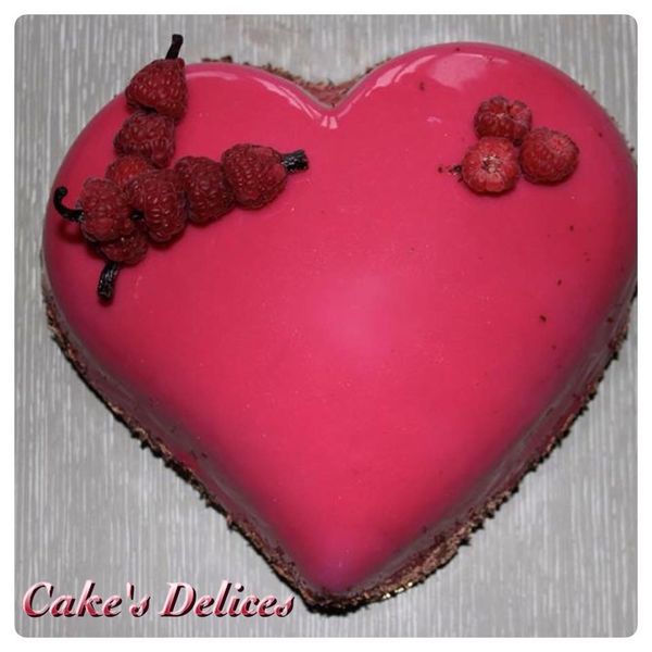 Bavarois Cœur Chocolat Framboise