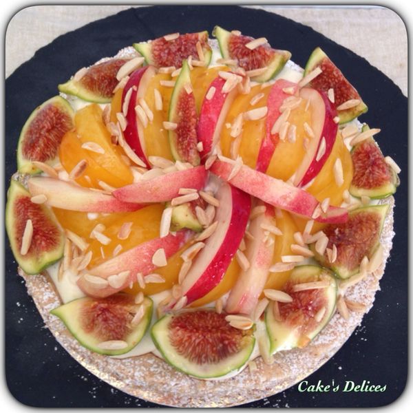 Dacquoise façon tarte aux fruits frais