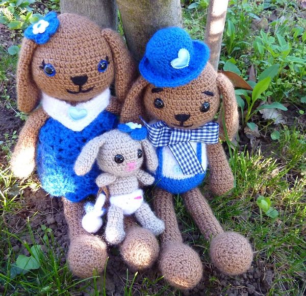 Famille Lapins et son bébé