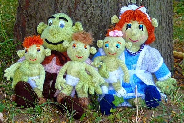 Famille SHREK et ses Triplés