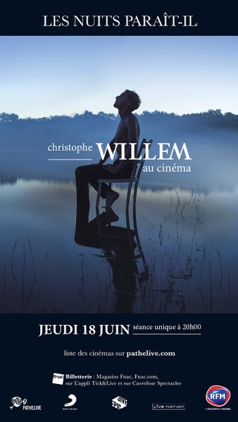 Christophe Willem : au cinéma le 18 Juin 2015 pour son concert inédit !