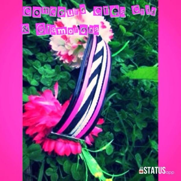 CONCOURS A GAGNER Manchette Zebré Rose fluo by Créa-Cris