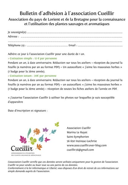 Comment adhérer à l'association ?