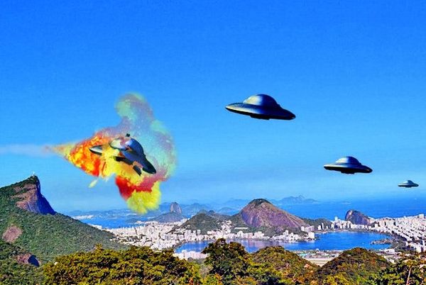 Ovni et étrange explosion à Rio de Janeiro au Brésil 3 septembre 2015