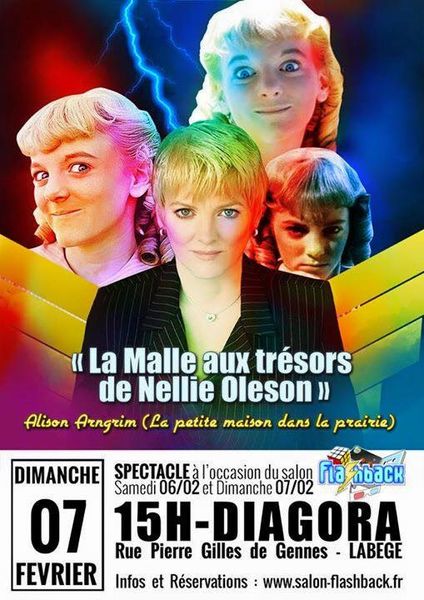 Alison Arngrim et Patrick Loubatière à Toulouse Labège les 6 et 7 février 2016