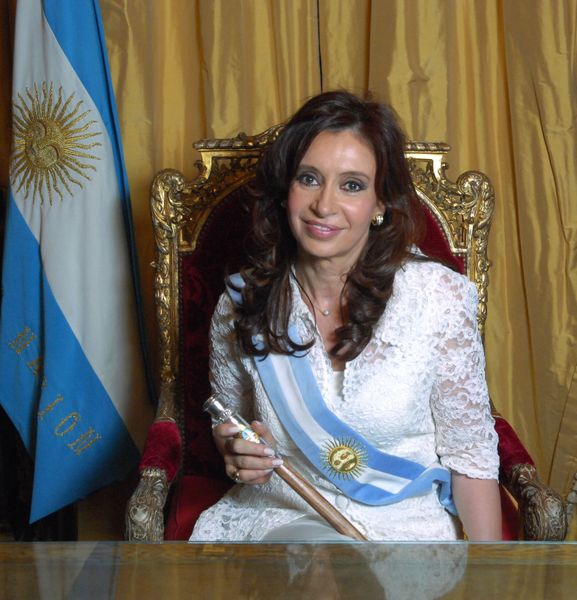 Photo représentant l'ancienne Présidente de l'Argentine, Cristina Kirchner.