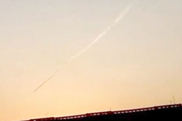 Photo extraite de la vidéo : chute de cet ovni en Russie...
