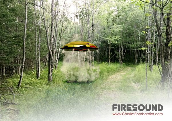 Photo : ce projet de soucoupe volante anti incendie.