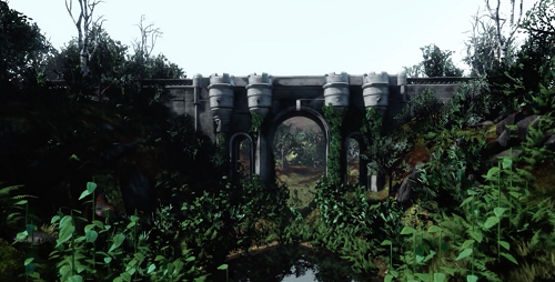 Photo : une vue du pont hanté d'Overtoun, à Milton, en Ecosse...