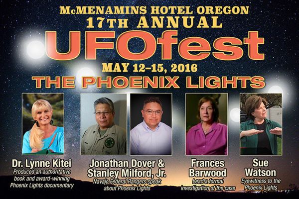 Image : le festival ovnis à McMinnville, dans l'Oregon, USA, du 12 au 15 mai 2016...