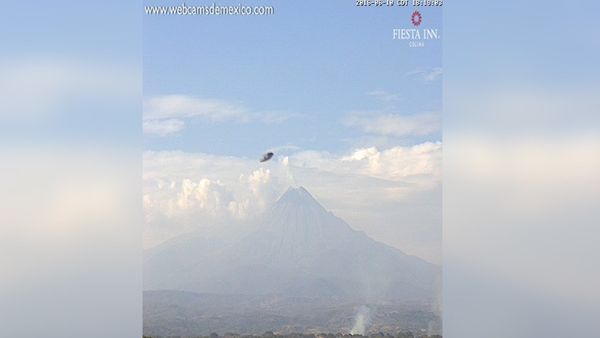 Photo : ovni au volcan Colima, au Mexique...
