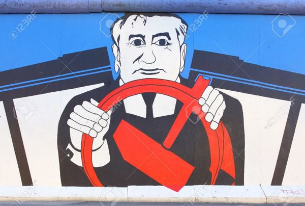 Illustration : Gorbatchev tient la route...