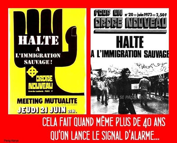 Affiche de Ordre Nouveau, et de son journal...