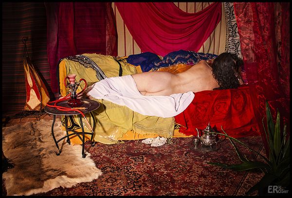 Scène orientale : odalisque au harem